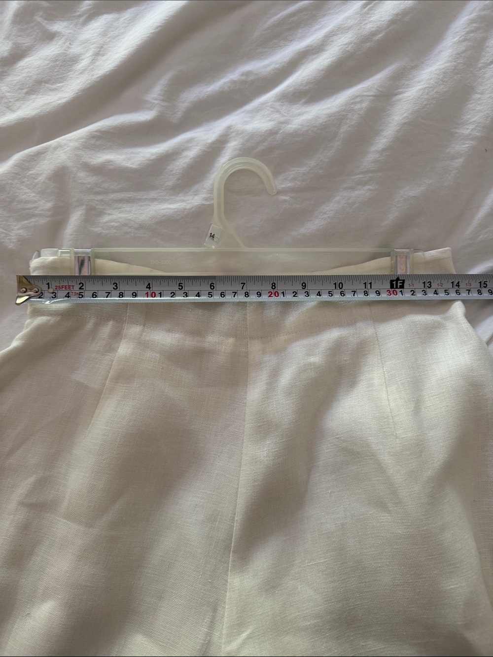 Women's White Linen Wide-Leg Pants size 4 excellent condition. - Picture 4 of 9